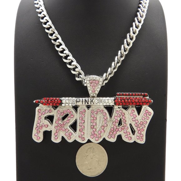 Pink Friday Nicki Minaj  Pendant 9mm/18" CHAIN - Picture 1 of 5